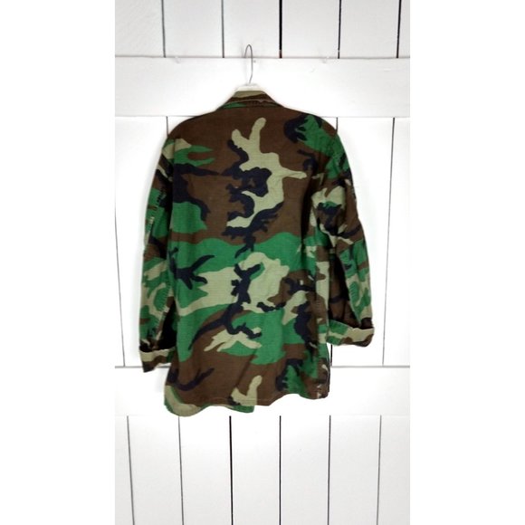Army green jungle camo camouflage marines military field jacket small long - Picture 3 of 3